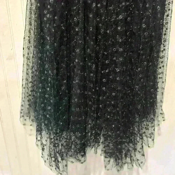 Delfi collective tie strap sheer whimsigoth witchy romantic midi dress sz. Small - Picture 8 of 8